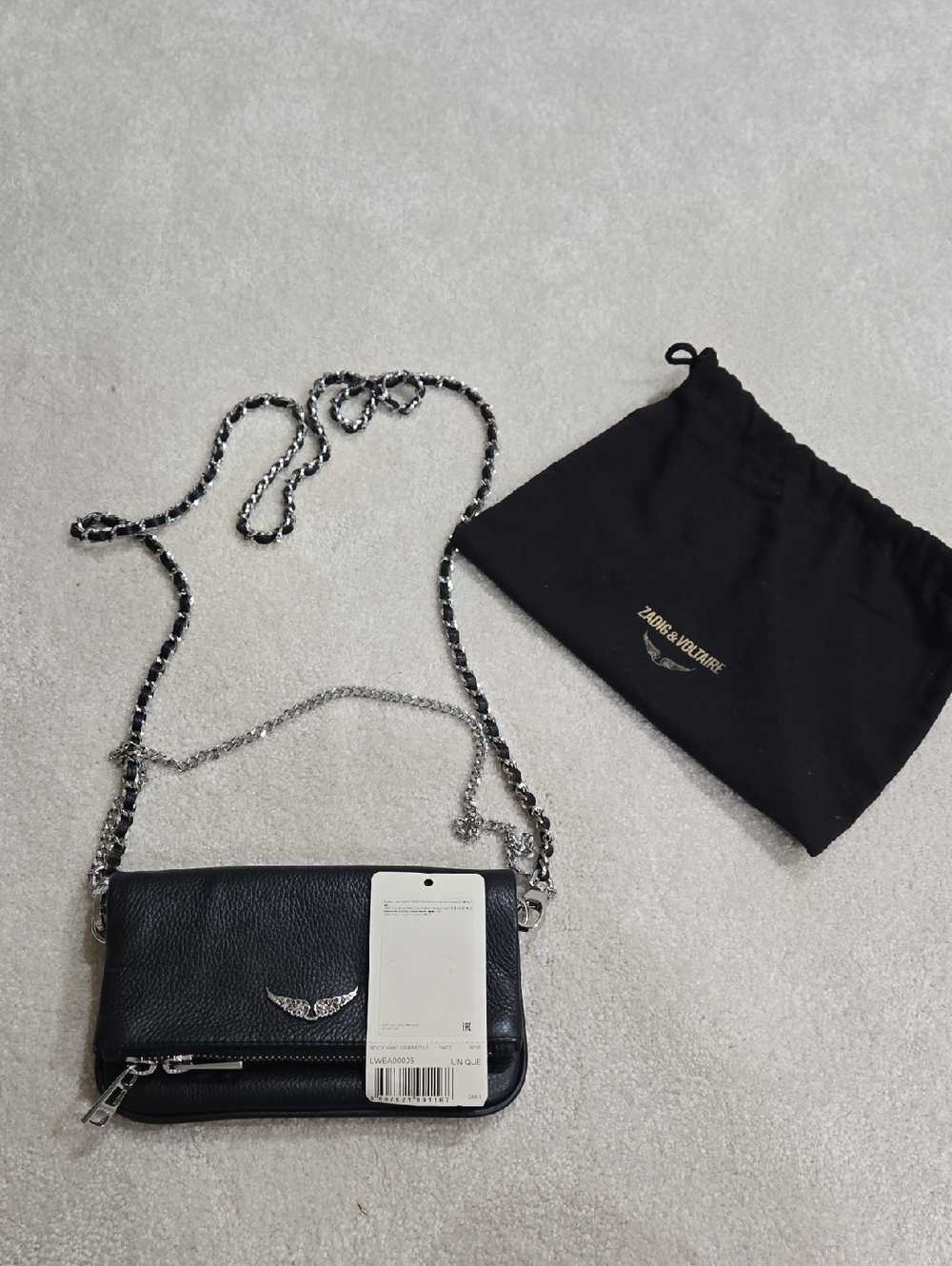 Zadig & Voltaire Black Rockstar NANO Crossbody - Picture 4 of 7